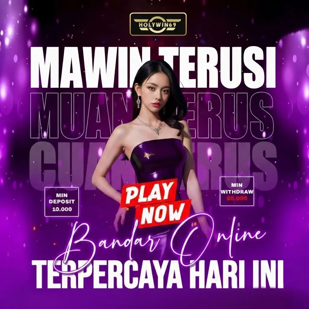Banner promo slot gacor Holywin69 dengan teks siapapun bisa maxwin dan klaim voucher eksklusif di metajuara